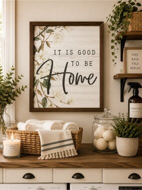 Wall Art: it is good to be home; brand new